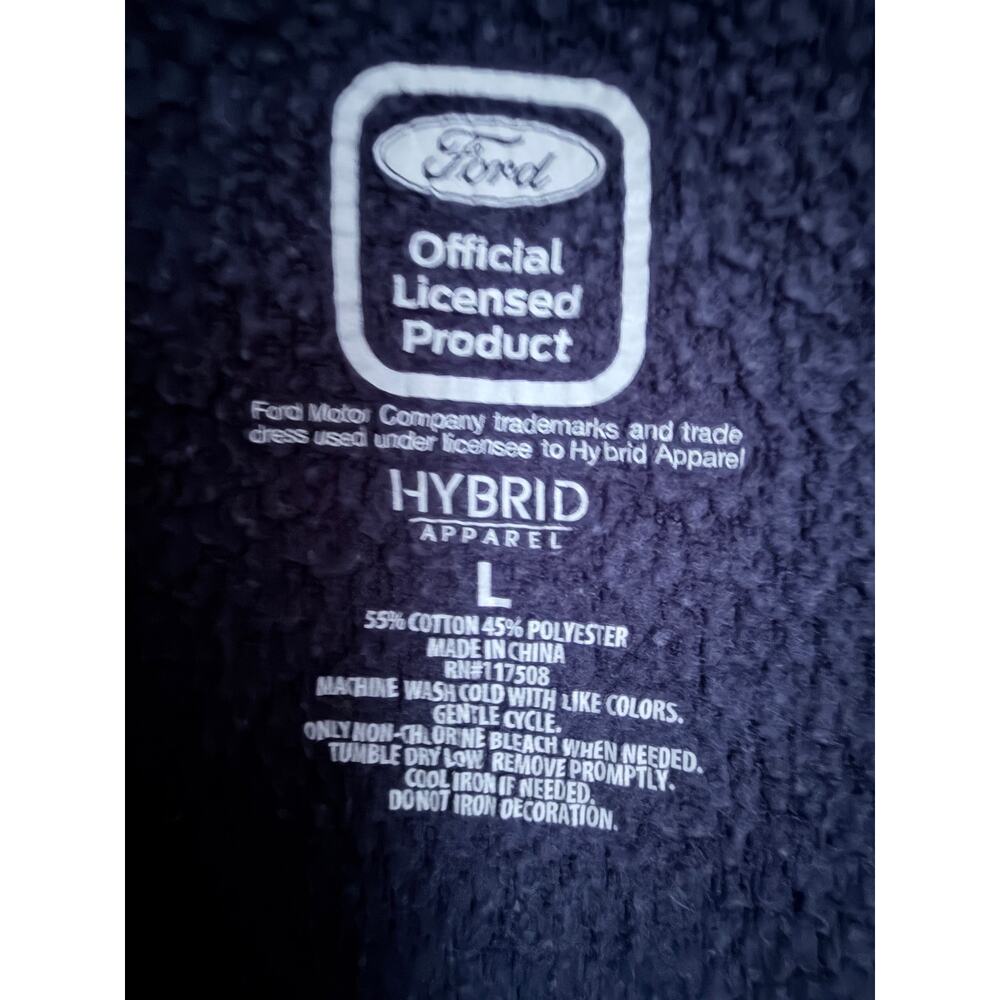 Ford Official Licensed Retro Stripe Crewneck Sweatshirt Mens Large Navy Blue - Picture 3 of 4